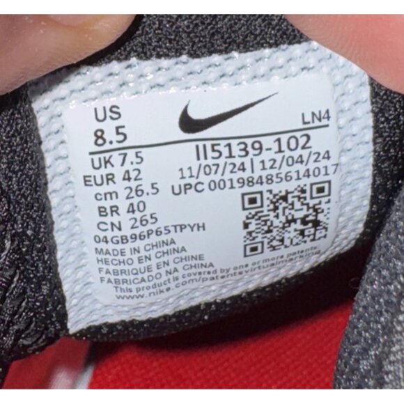 Nike Alpha Menace Strong Mens Football Lineman Cleats Size 8.5 White Red Black main image 6